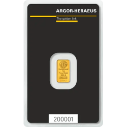 Kaufen Sie einen 1 g LBMA-zertifizierten Goldbarren bei Goldwechselhaus