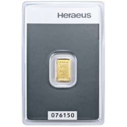 Kaufen Sie einen 1 g LBMA-zertifizierten Goldbarren bei Goldwechselhaus