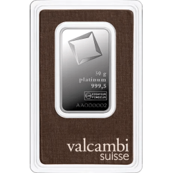 Kaufen Sie einen 50 g Platinbarren bei Goldwechselhaus
