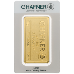 Kaufen Sie einen zertifizierten 50-Gramm-Goldbarren von C. Hafner bei Goldwechselhaus