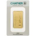 Kaufen Sie einen zertifizierten 1 OZ-Goldbarren von C. Hafner bei Goldwechselhaus
