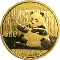 Kaufen Sie die 30 Gramm China Panda Goldmünze bei Goldwechselhaus